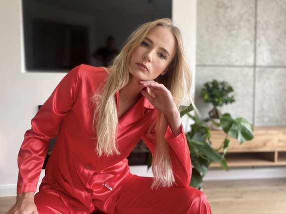 934 Classic Forex дамска пижама - червена