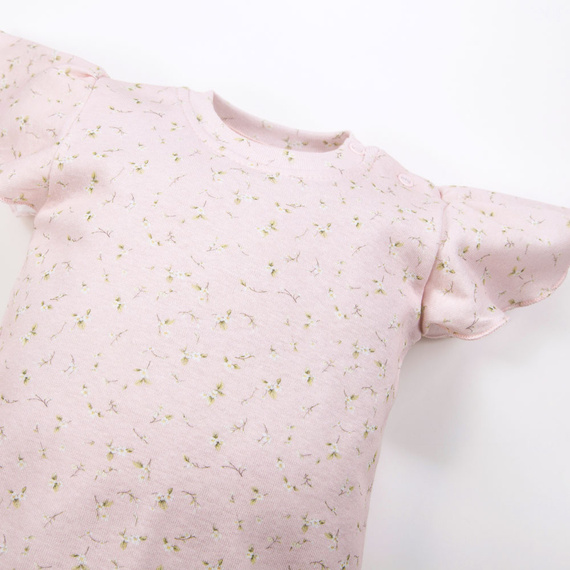 Блуза с къс ръкав Meadow Eevi - розова