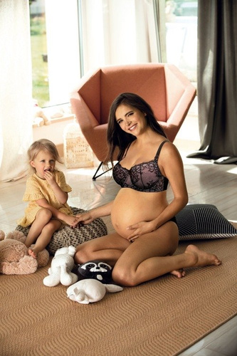 3050 Lupoline подплатен сутиен за кърмачки - черен