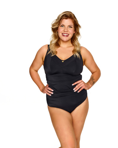 Цял бански Lupoline Zenith черен soft без банели оформящ