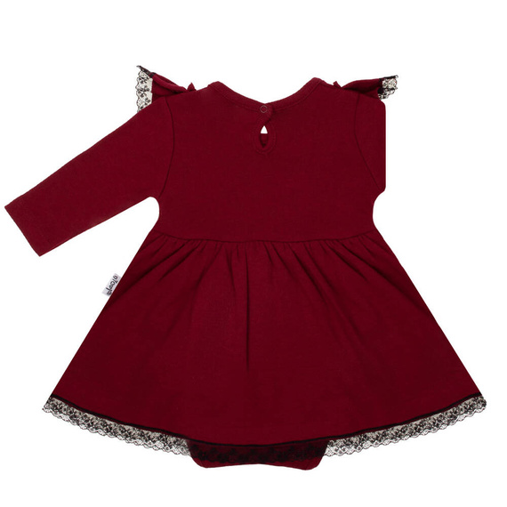 163176 Рокля-боди Никол "Magic of Christmas" - бордо