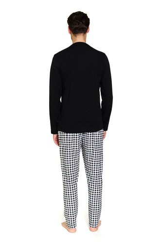 7369 Мъжка памучна пижама Doctor Nap - класическа кройка и естествен комфорт за всяка вечер