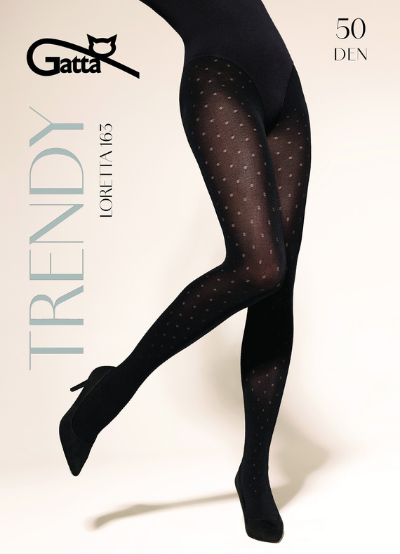 Чорапогащник Gatta Trendy Loretta wz.163 50 den – матов, с десен, плътен