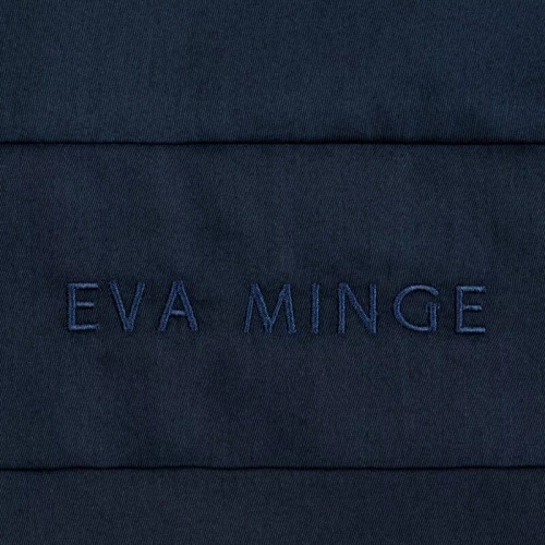 1F Елегантно спално бельо от сатен Eva Minge Eurocurtains морско синьо | Macosatin 100% памук