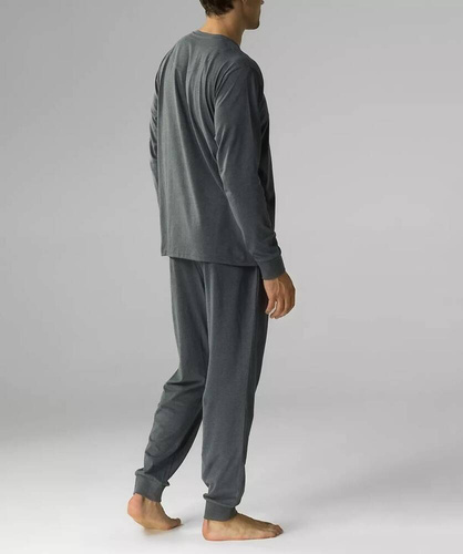 NMP-376 Мъжка пижама с дълъг ръкав Atlantic - сива