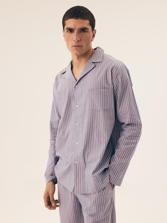 43035 Мъжка пижама с микрофон Henderson - синя