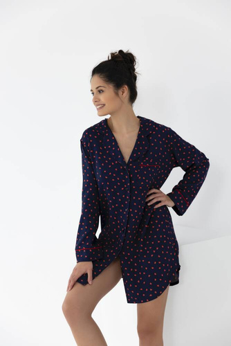 Нощница с копчета Sophia Sensis - тъмносиня