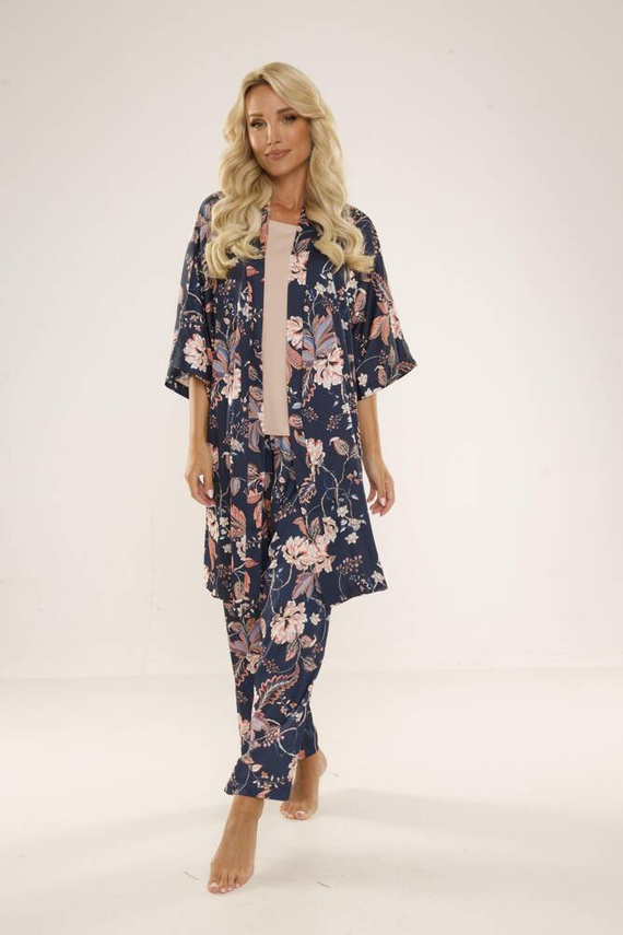 722 Lurdes Дамска пижама De Lafense - тъмносиня