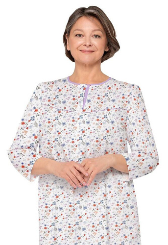 204 Нощница с цип Bogna II Martel - бяло-лилаво 25