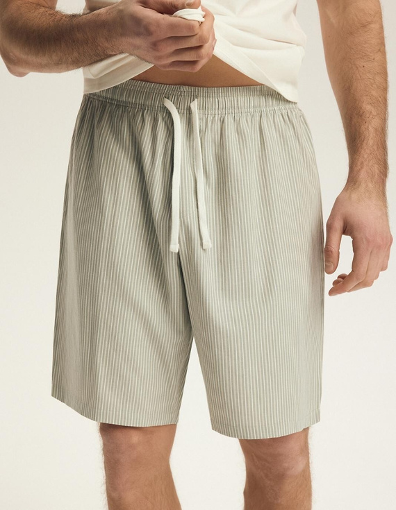 Мъжка пижама Henderson 43454 Nigri крем – 100% памук, лятна