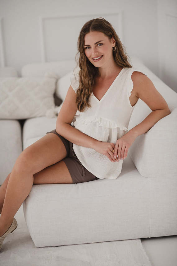 Milky Butterfly Bluzka ciążowa i do karmienia – wygoda i styl Milk&Love kremowy