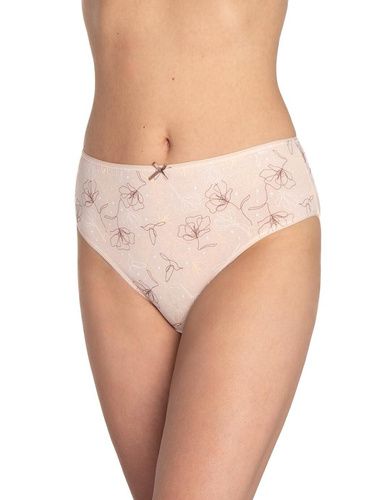 Дамски слип L-120BI-93 Lama pink grey – памук, 3 броя, удобни и класически