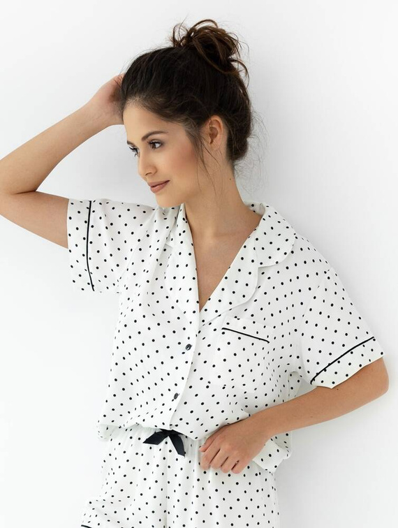 Дамска пижама Aylin Sensis - кремава