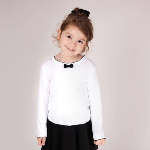 163568 Блуза с дълъг ръкав "Magic of Christmas" Никол - черна панделка