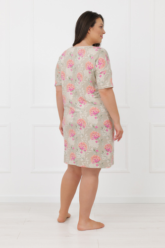 Дамска нощница HARMONIA Italian Fashion къс ръкав вискоза елегантна