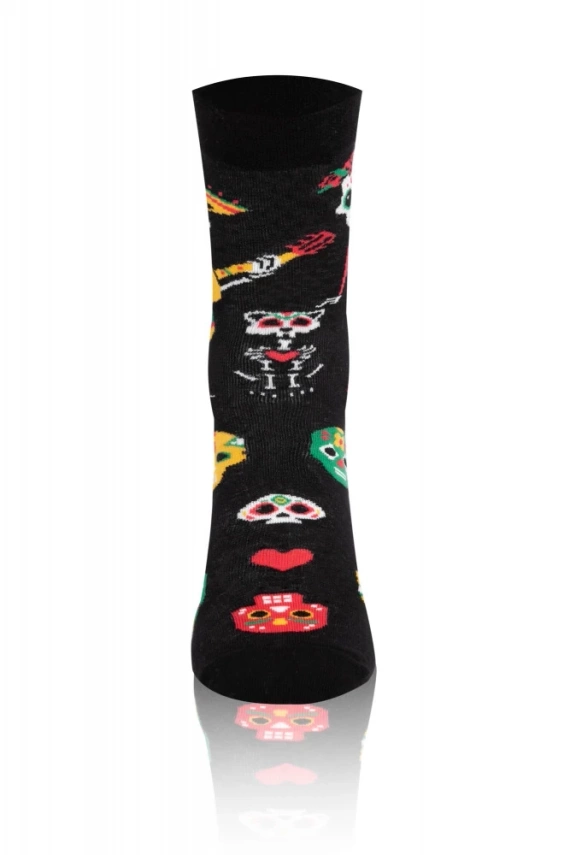 S134D Muerto Дълги чорапи Италианска мода - черни