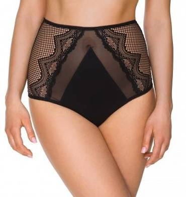 2221 Дамски слипове с висок ръст Lupoline - черни