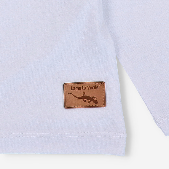 KAR-1010/BIA Момчешка блуза с дълъг ръкав Lagarto Verde бяла