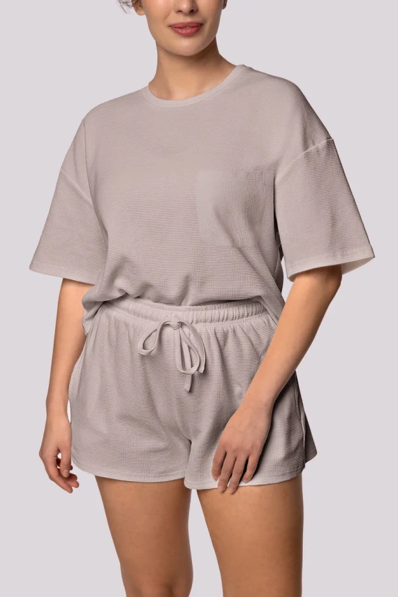 Cozy shortsleeve Piżama damska Mona różowy