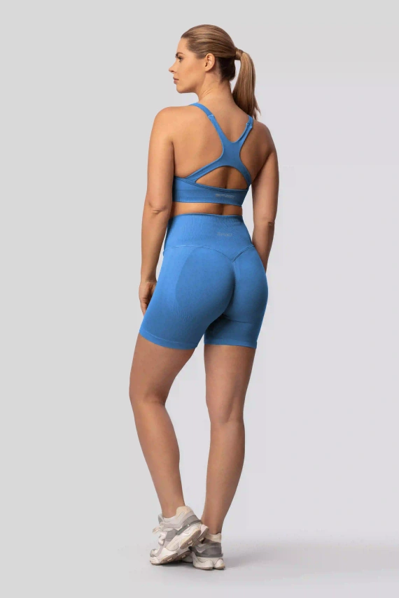 Spaio PUSH-UP PRO моделиращи безшевни шорти фитнес висок колан ice blue