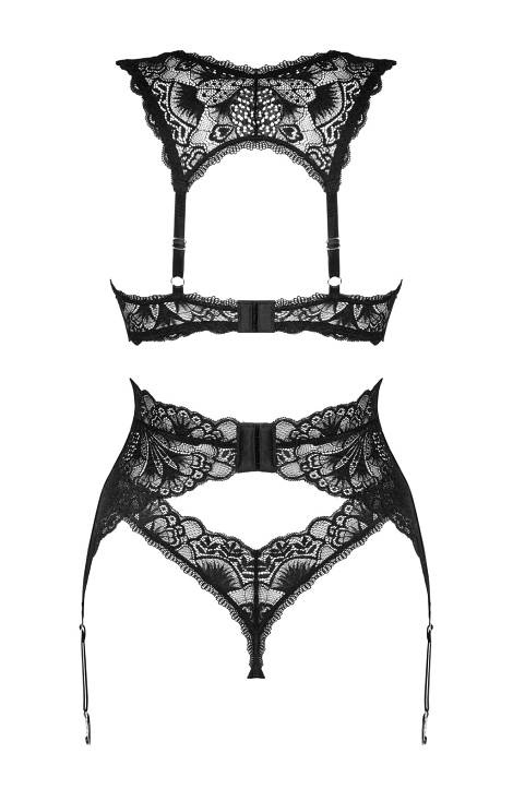 Donna Dream Komplet 3-częściowy Obsessive - czarny