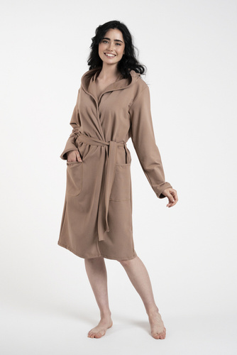 Karina Дамски халат Италианска мода - камила