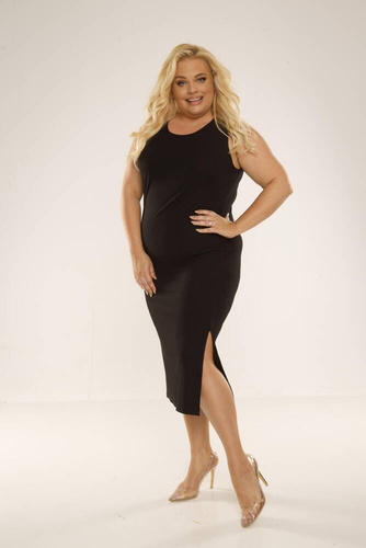 707 Freya Дамска рокля от De Lafense - черна