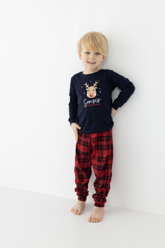 Детска пижама Nathan Kids Sensis - тъмносиня