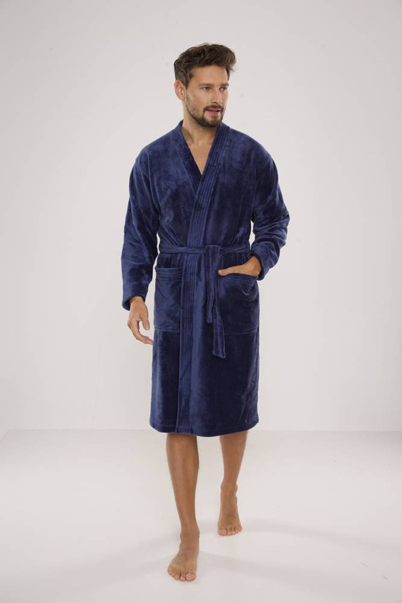 391 Мъжки халат за баня Hugo De lafense - деним
