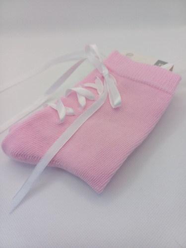1597.001 Дамски чорапи с връзки Милена - розови