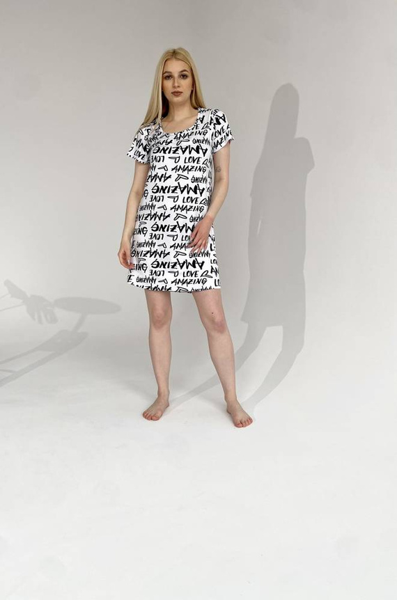 645 Amazing Forex нощница - бяло-зелена