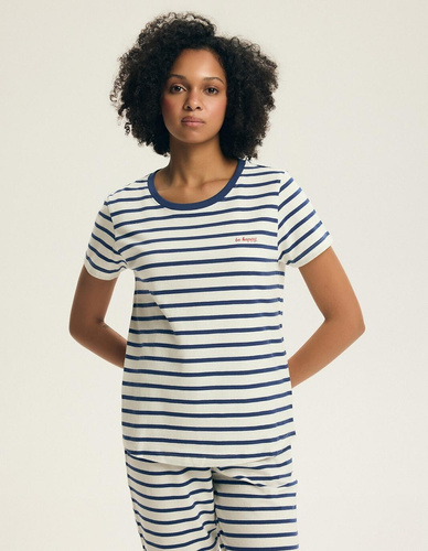 Дамска пижама 45316 Eulana 100% памук 7/8