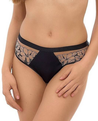 2512 Дамски бикини Lupoline - черно-бежови