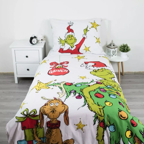 Спален комплект Grinch Grinchmas JF24 140x200 100% памук Grinch замък