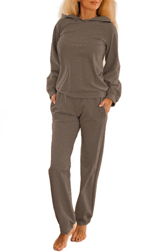 Дамски анцуг Brav Mirale | Удобен памучен комплект | Polish production - gray