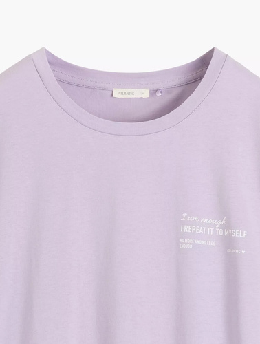 NLD-001 дамска нощница 100% памук, свободна кройка