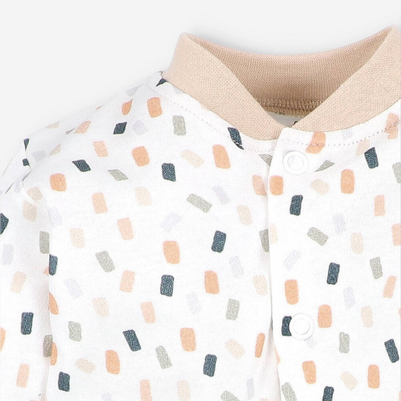 ABN-5326 Гащеризон Nini от органичен памук, кремав