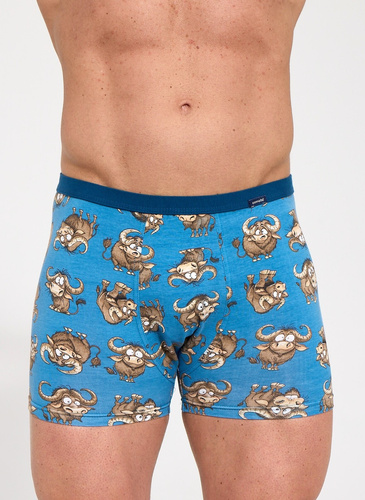 Мъжки боксерки Cornette Tattoo 280/262 Bulls, памучни, сини