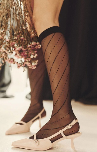 574 Mira Чорапи до коляното 20 den Gabriella черни