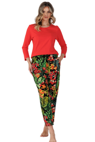 1489 Дамска пижама Isbel Leveza червена