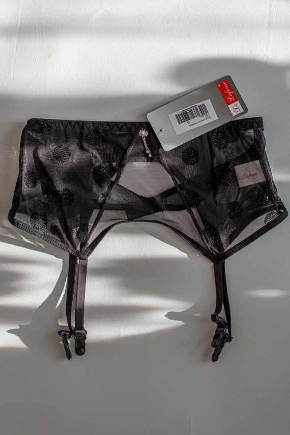 741 Йоланда колан за жартиери De Lafense- черен