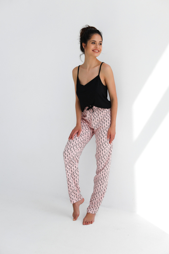 Дамска пижама Paula Sensis - черна