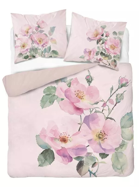 5426 3D спално бельо от микрофибър с пастелни диви рози – Detexpol