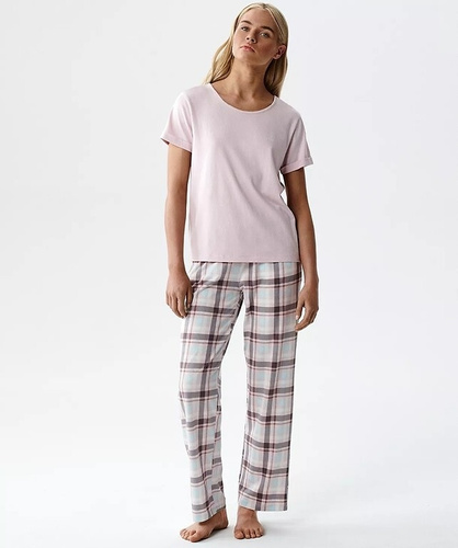 Дамска пижама Atlantic NLP-513 модал и памук къс ръкав с джобове