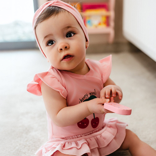 Боди за бебе Eevi Cherry  къс ръкав памук удобно