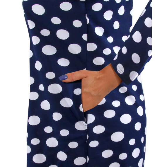 2077/09 Нощница, 3/4 ръкав Sesto Senso, тъмносиня