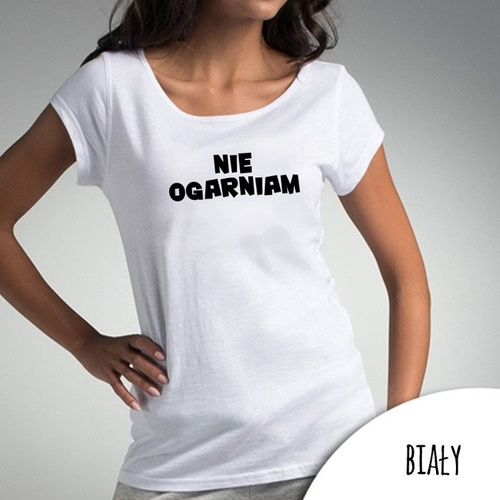 Bluzka dla mamy "NIE OGARNIAM" Moocha czarny