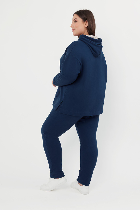 Lagos Дамски суитшърт с качулка Italian Fashion - деним 