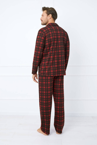 Nicolas Мъжка пижама с дълъг ръкав, дълъг панталон Италианска мода - принт 