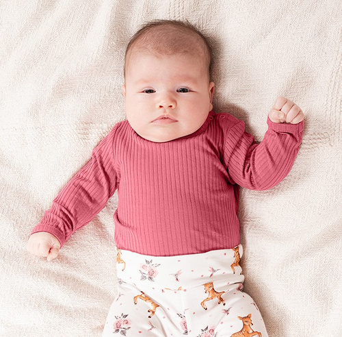 216097 Лала – Бебешки боди Nicol, памук, дълъг ръкав